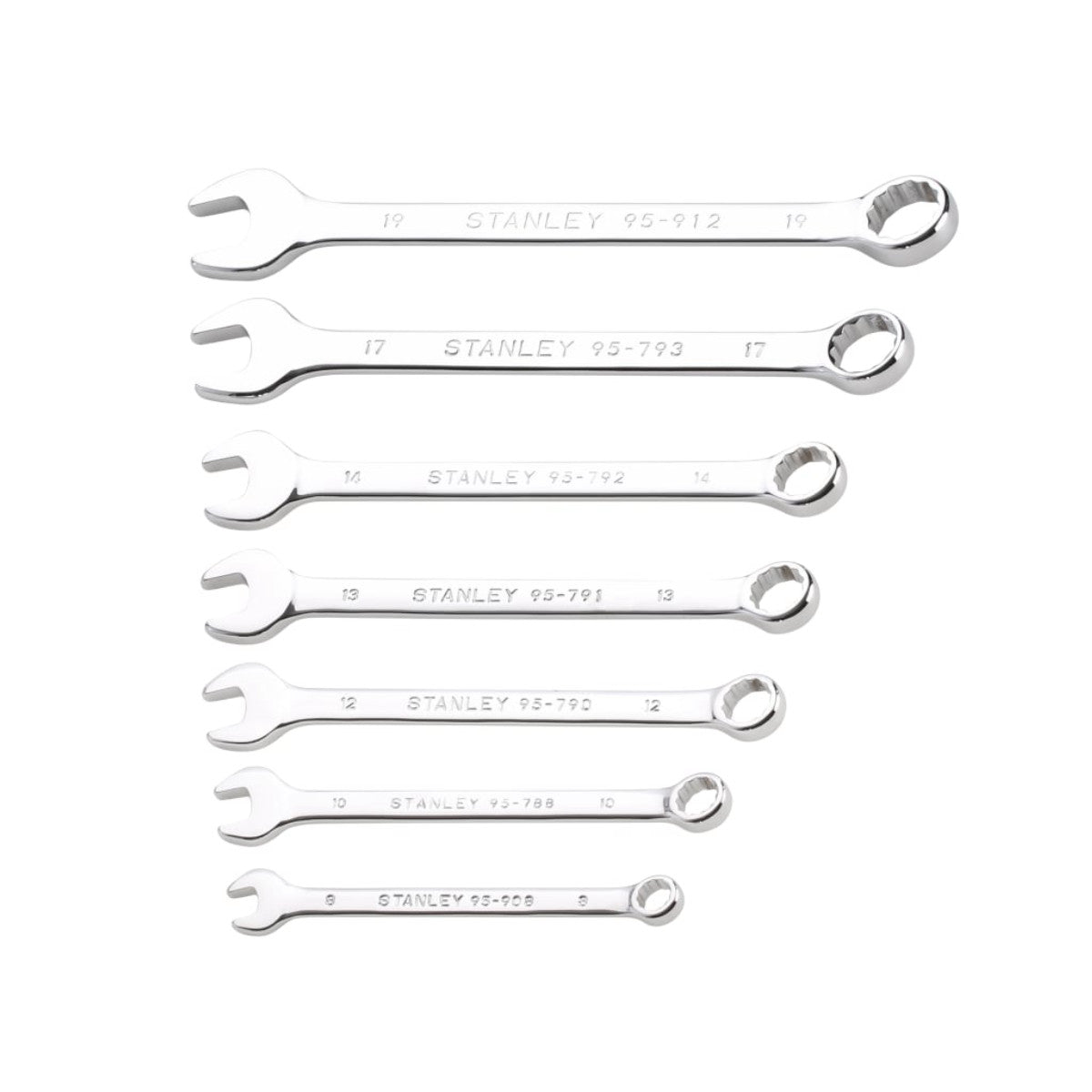 STANLEY Hand Tools Combination Wrench Set, 7 Piece STA082842