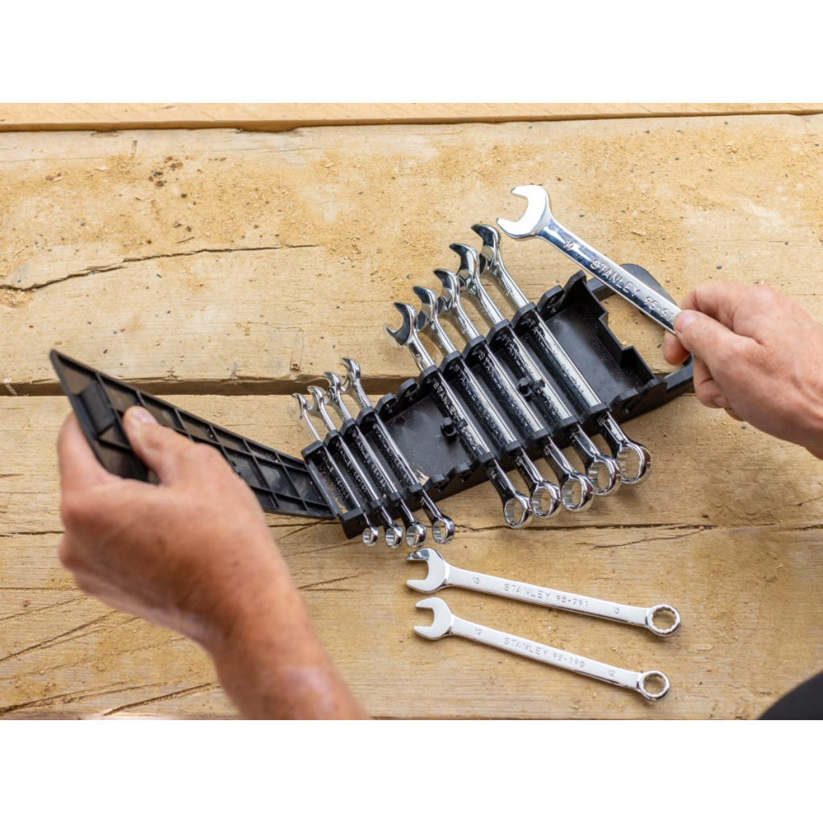 STANLEY Hand Tools Combination Wrench Set, 12 Piece STA082843