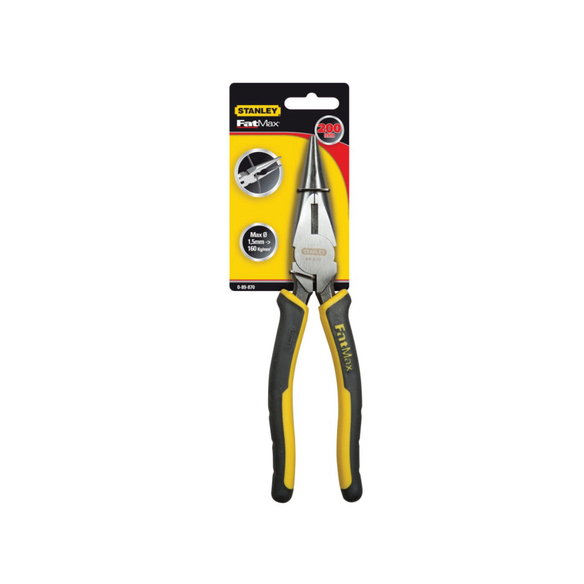STANLEY Hand Tools FatMax Long Nose Pliers 200mm (8in) STA089870