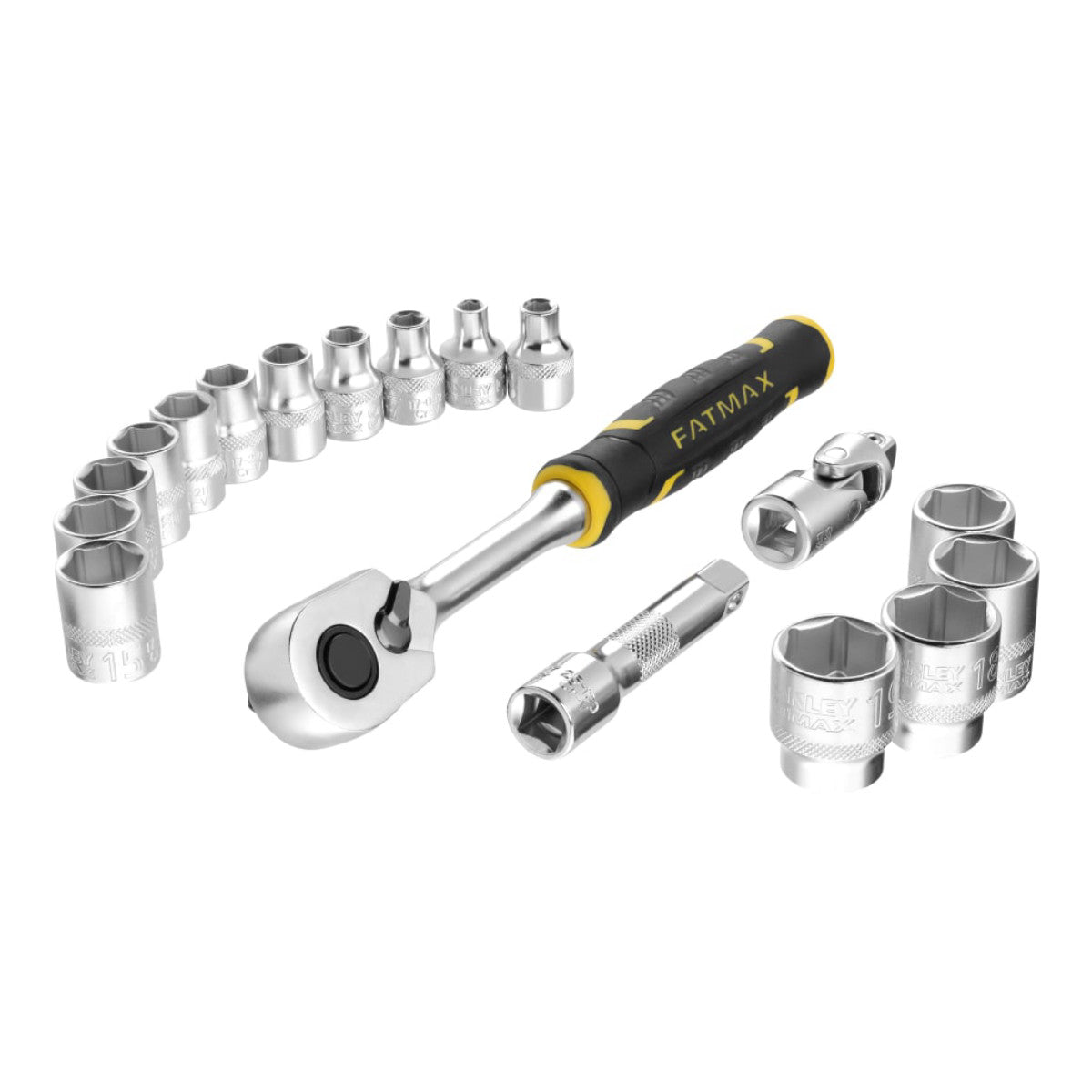 STANLEY Hand Tools FatMax 3/8in M PRO-STACK Socket Set, 18 Piece STA098102