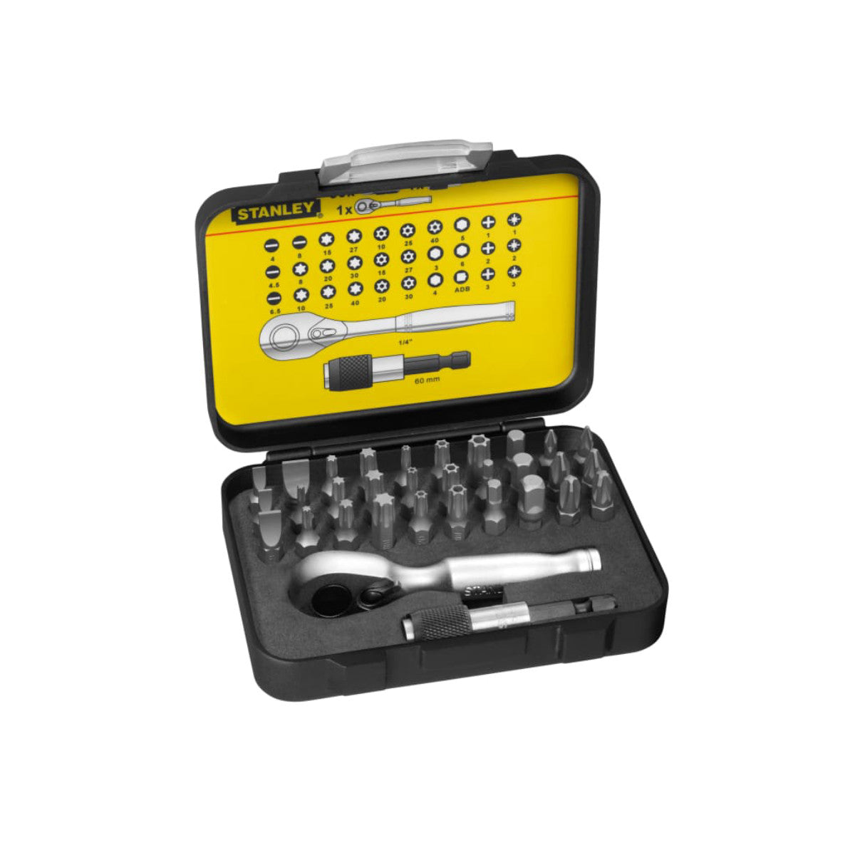 STANLEY Hand Tools FatMax Bit & Ratchet Set, 32 Piece STA113904