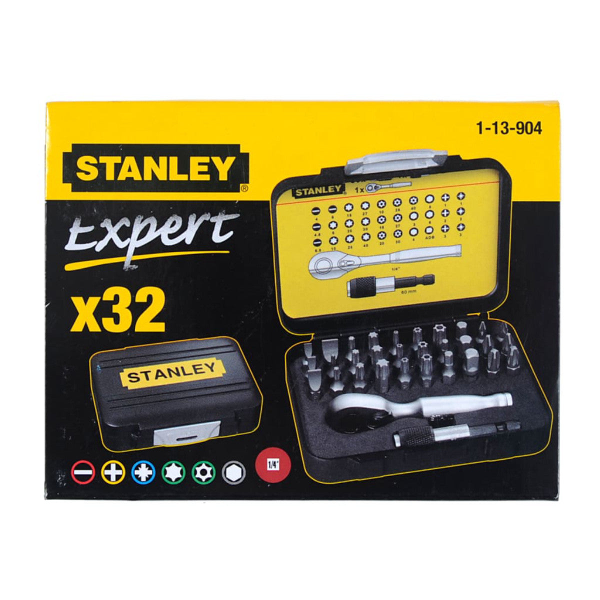 STANLEY Hand Tools FatMax Bit & Ratchet Set, 32 Piece STA113904