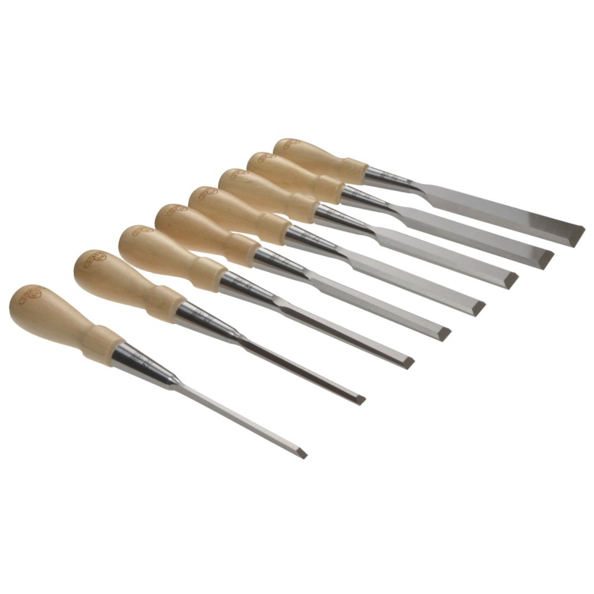 STANLEY Hand Tools Sweetheart Socket Chisel Set, 8 Piece: 3 6 8 12 15 18 25 & 32mm STA116793