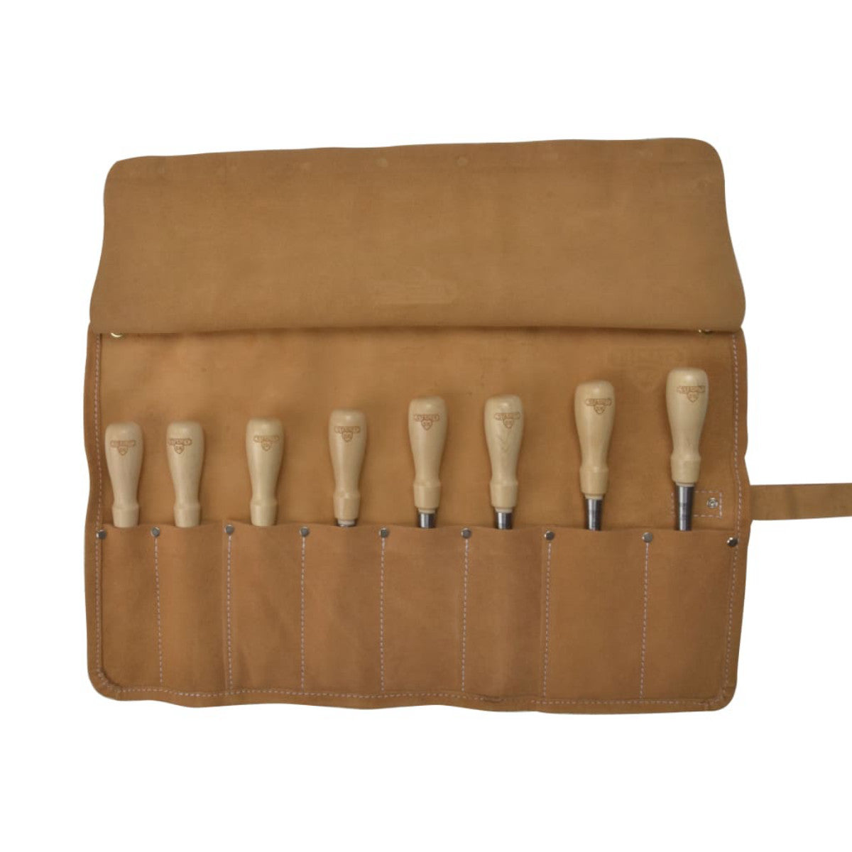 STANLEY Hand Tools Sweetheart Socket Chisel Set, 8 Piece: 3 6 8 12 15 18 25 & 32mm STA116793