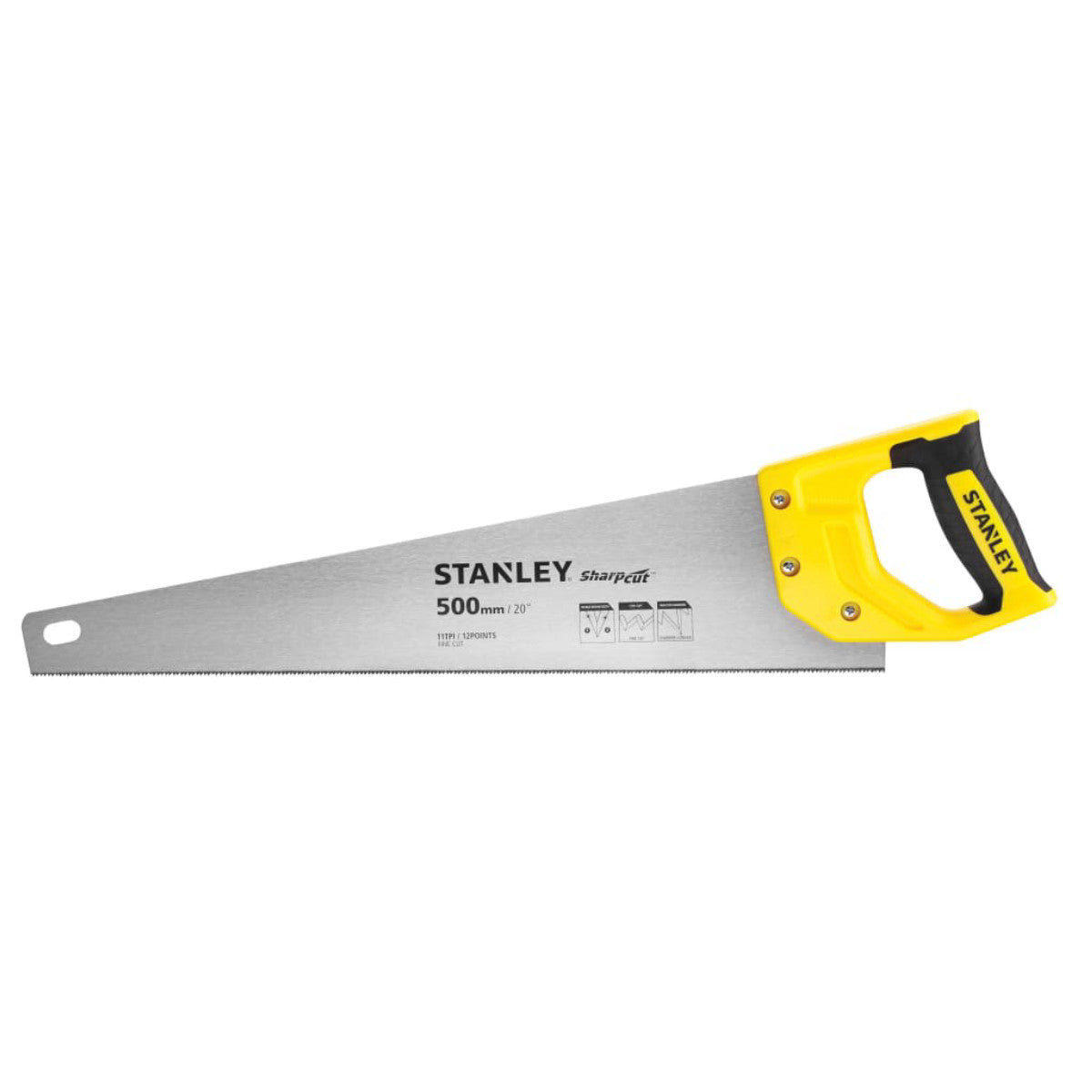 STANLEY Hand Tools Sharpcut Handsaw 500mm (20in) 11 TPI STA120371