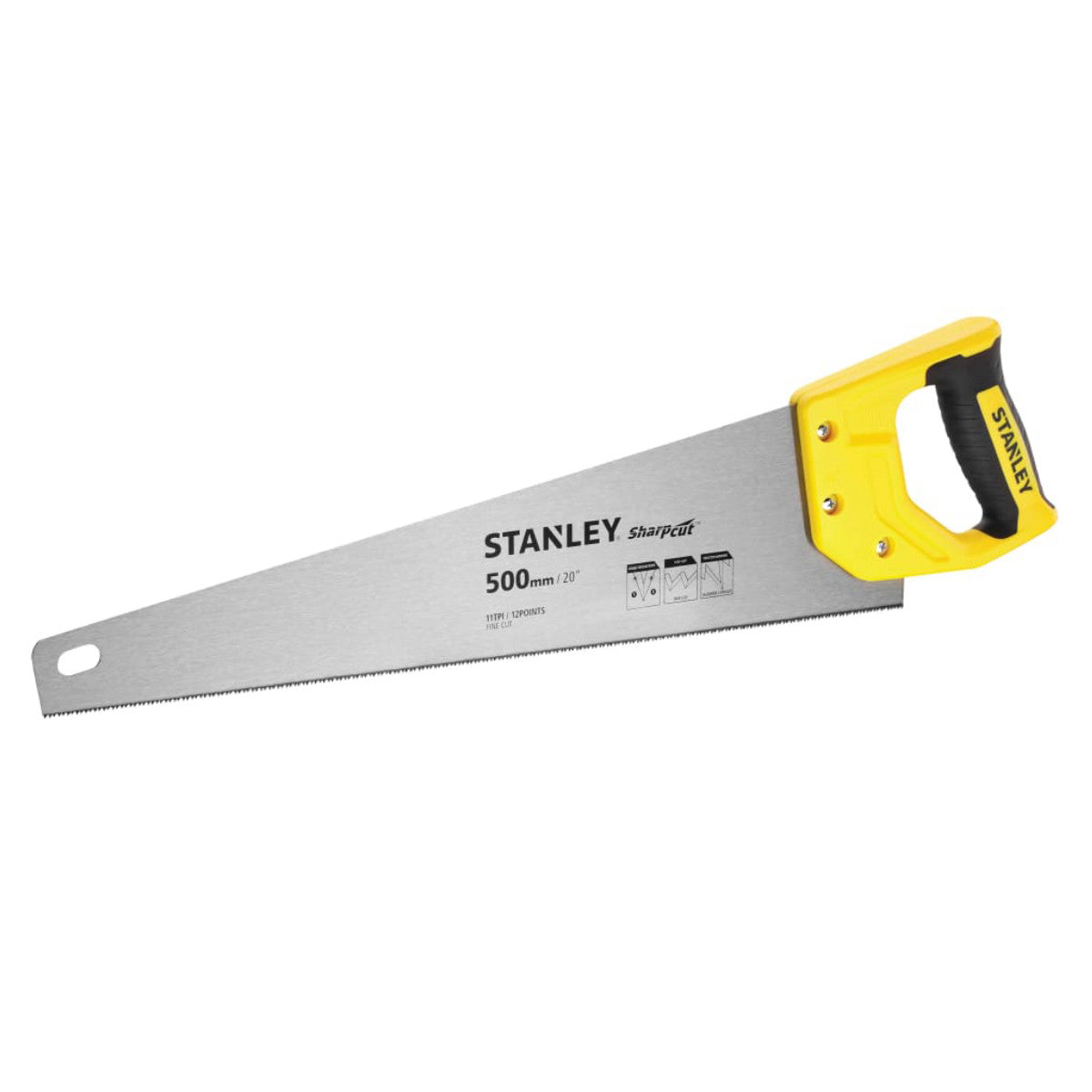 STANLEY Hand Tools Sharpcut Handsaw 500mm (20in) 11 TPI STA120371
