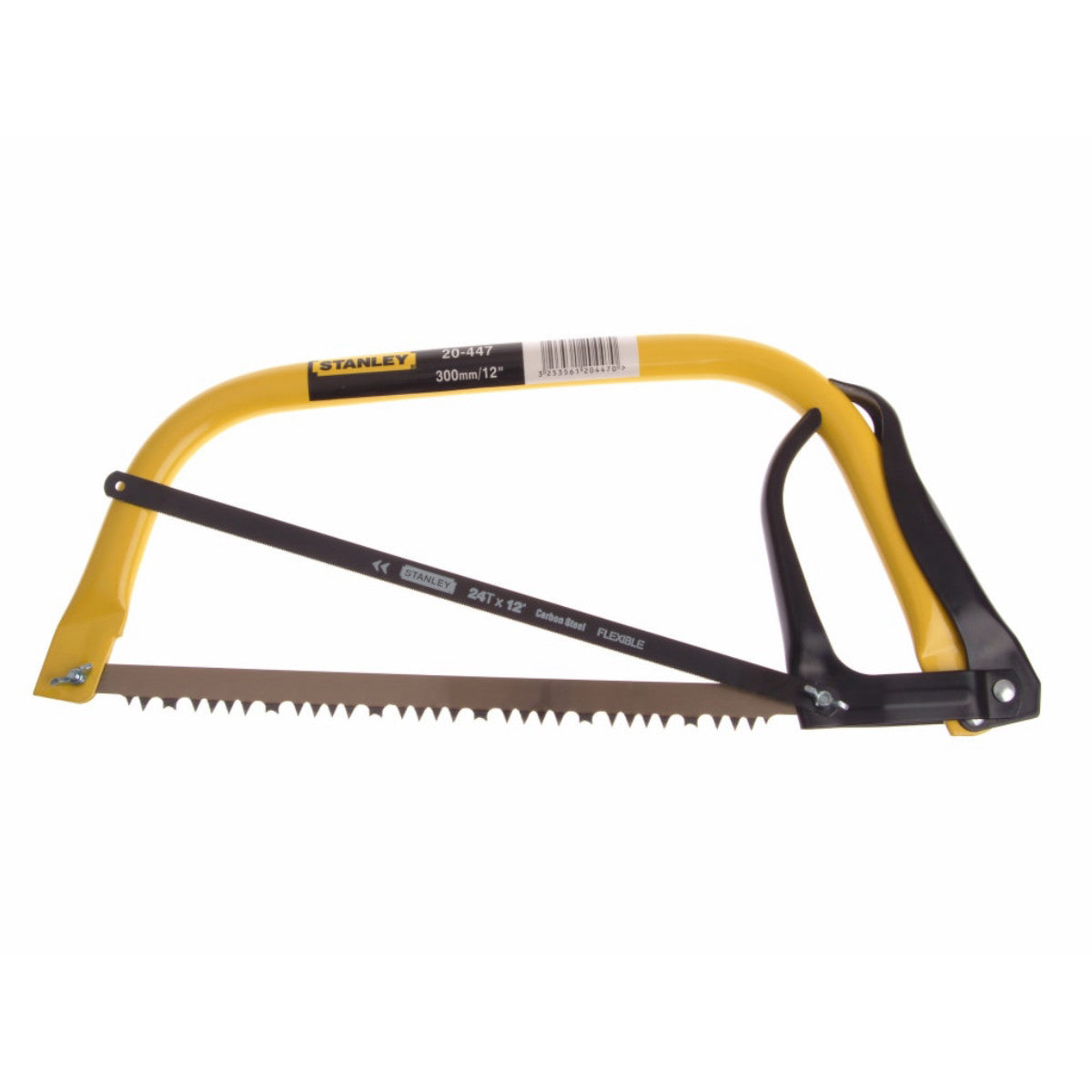 STANLEY Hand Tools Hack Bowsaw 300mm (12in) Plus Extra Hacksaw Blade STA120447