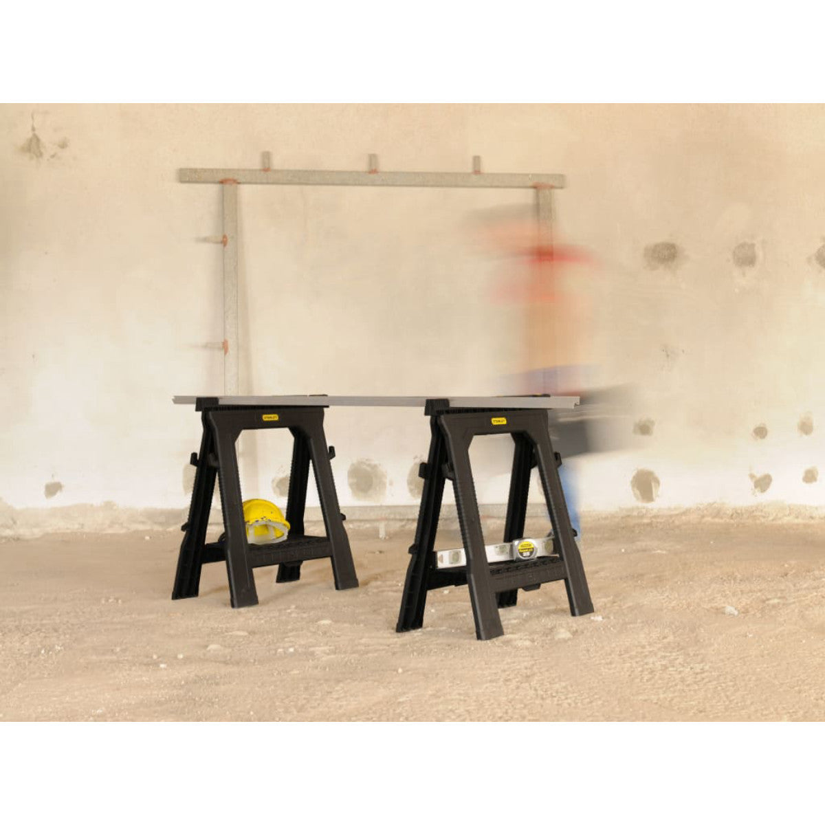 STANLEY Hand Tools Folding Sawhorses (Twin Pack) STA170713