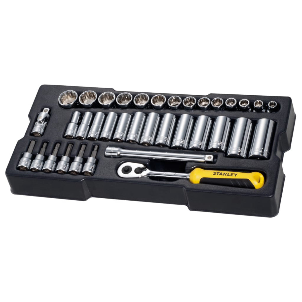STANLEY Hand Tools 3/8in Drive Metric Socket Module 36 Piece STA174174