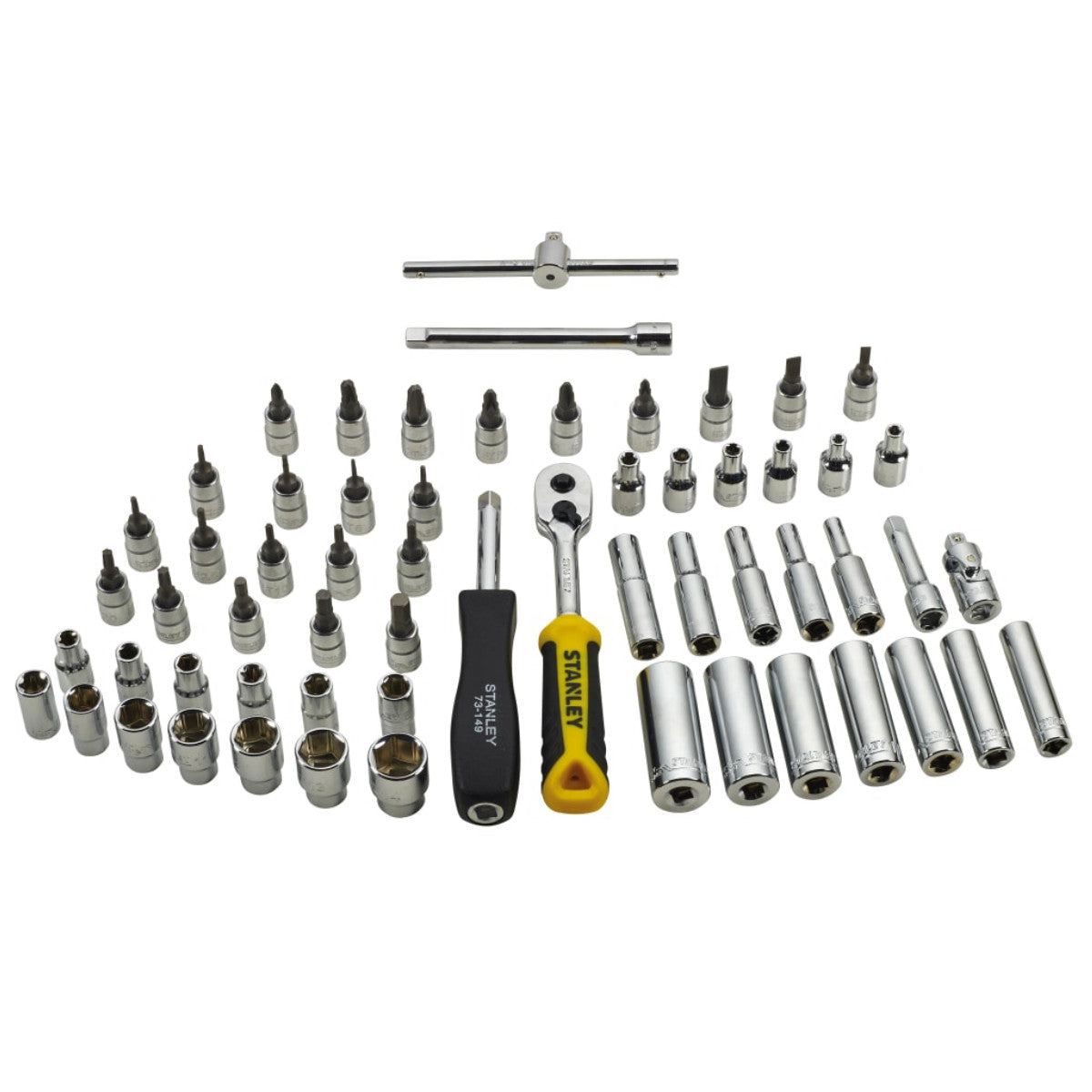 STANLEY Hand Tools Transmodule System 1/4in Drive Metric Socket Set 60 Piece STA174175