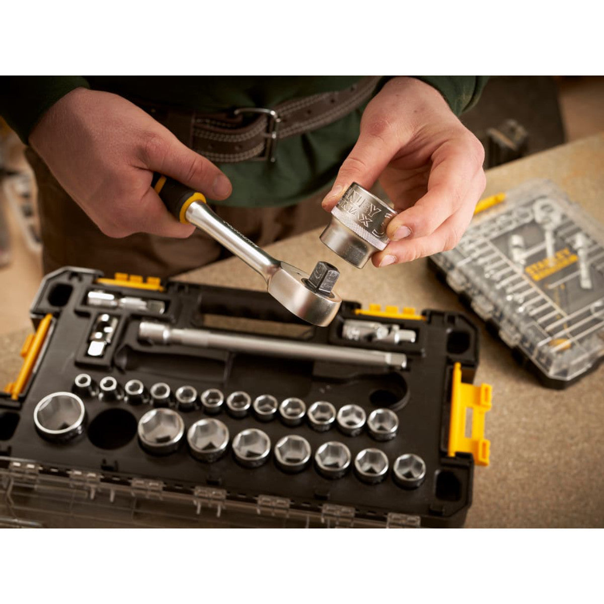 STANLEY Hand Tools FATMAX 1/2in L PRO-STACK Socket Set, 26 Piece STA198103