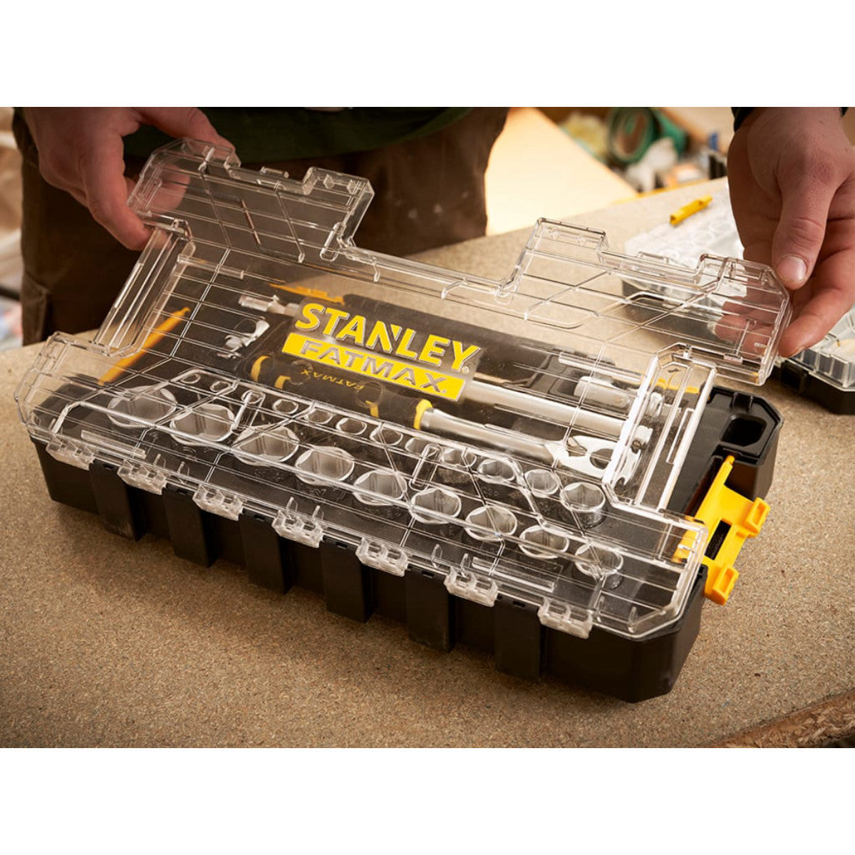 STANLEY Hand Tools FATMAX 1/2in L PRO-STACK Socket Set, 26 Piece STA198103