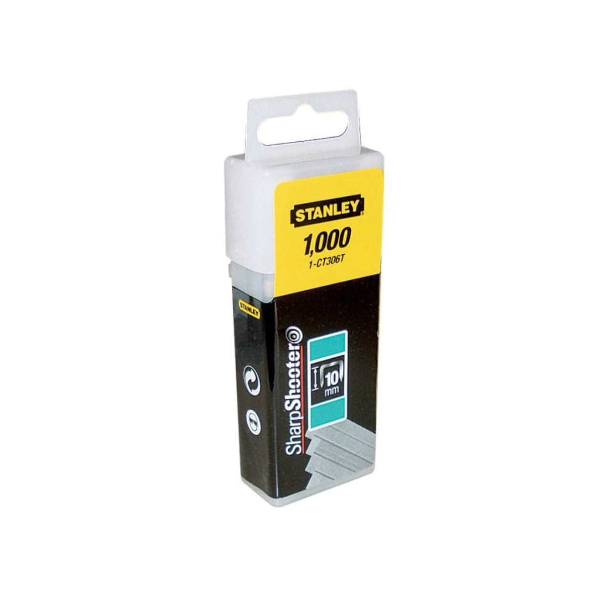 STANLEY Hand Tools Flat Narrow Crown Staples 12mm CT308T (Pack 1000) STA1CT308T