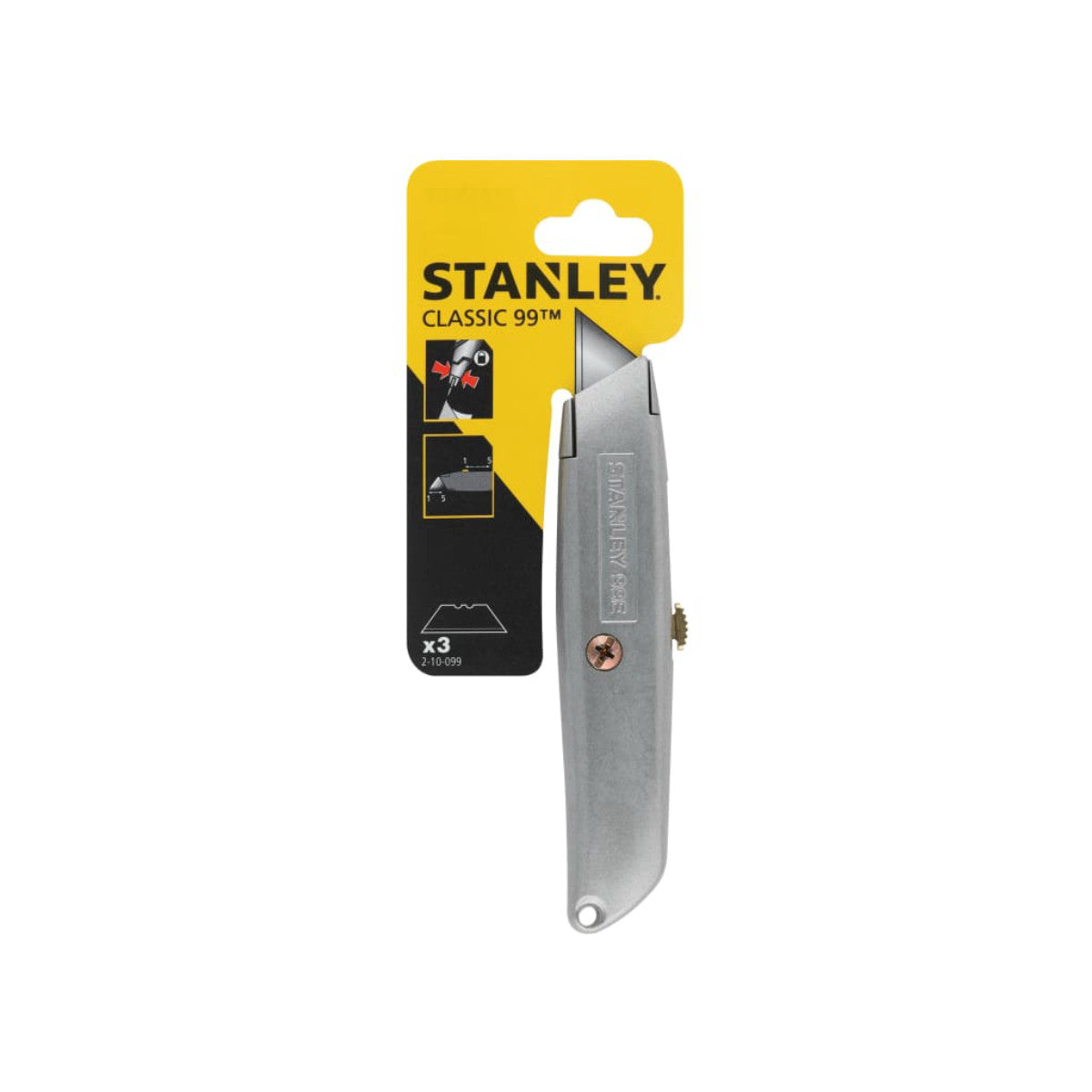 STANLEY Hand Tools 99E Original Retractable Blade Knife STA210099