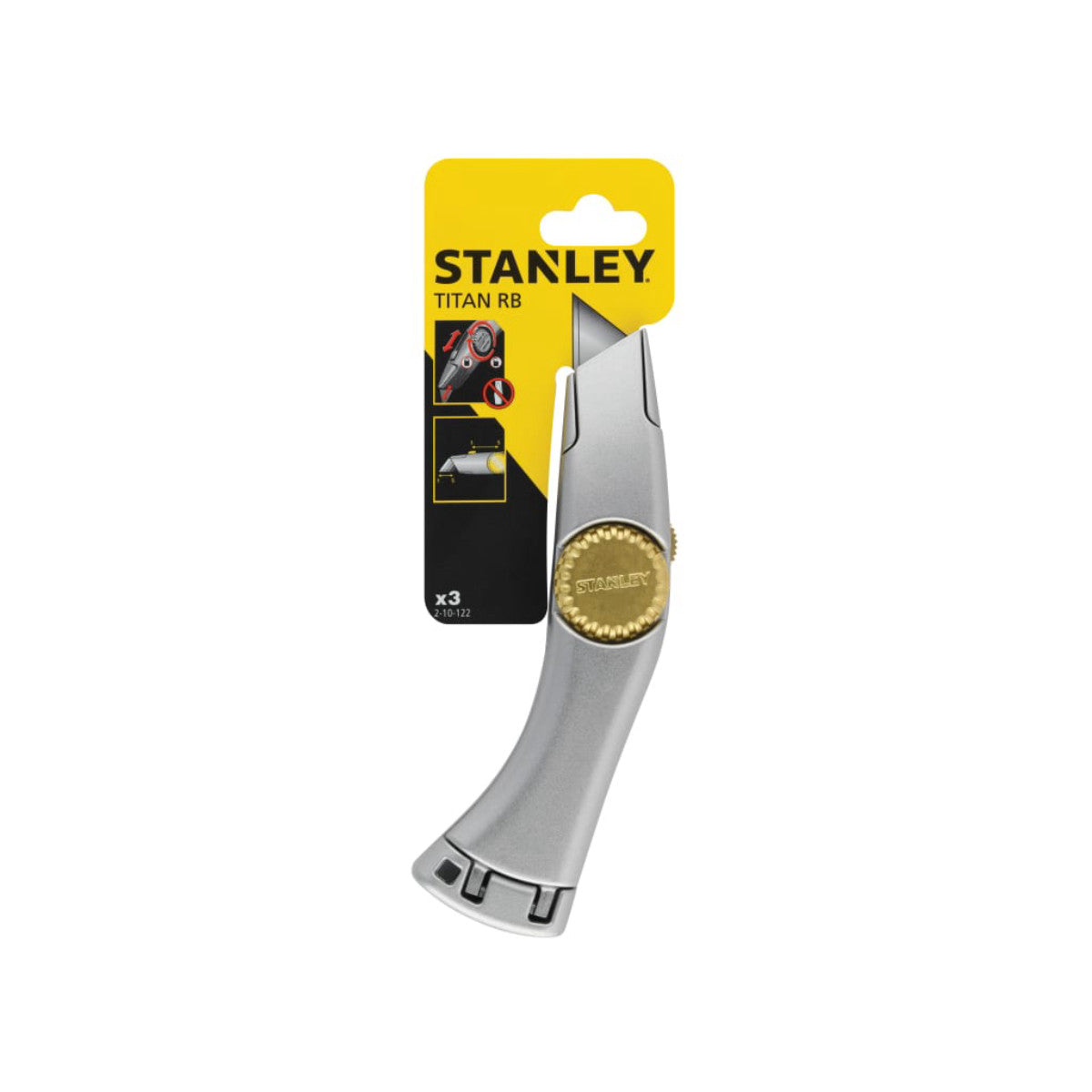 STANLEY Hand Tools Retractable Blade Heavy-Duty Titan Trimming Knife STA210122