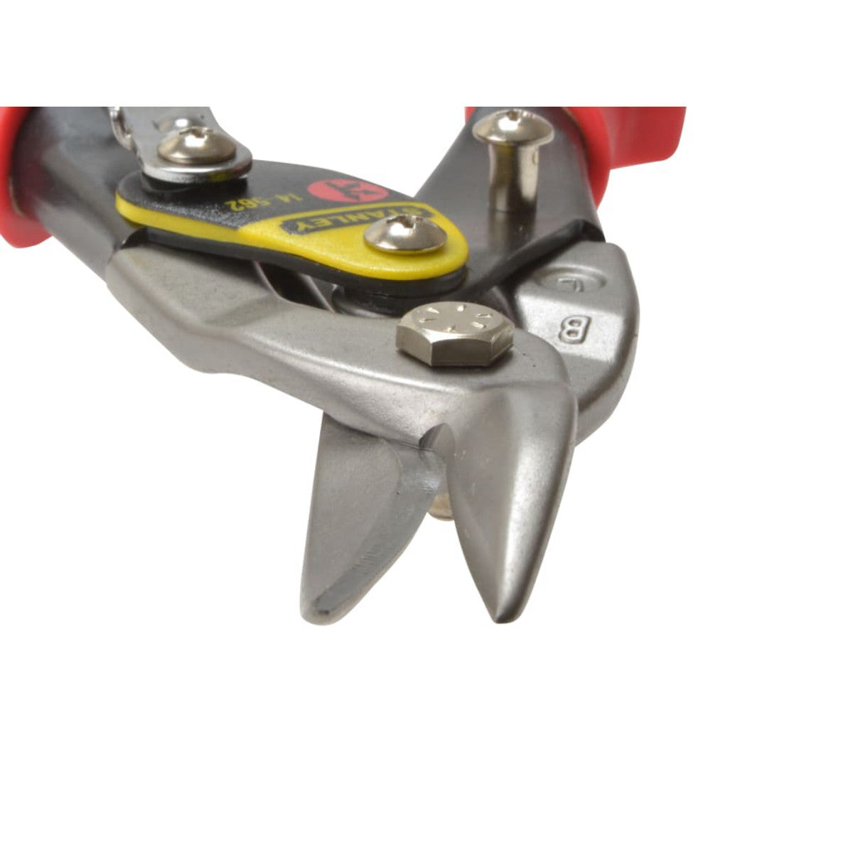 STANLEY Hand Tools Red Aviation Snips Left Cut 250mm (10in) STA214562
