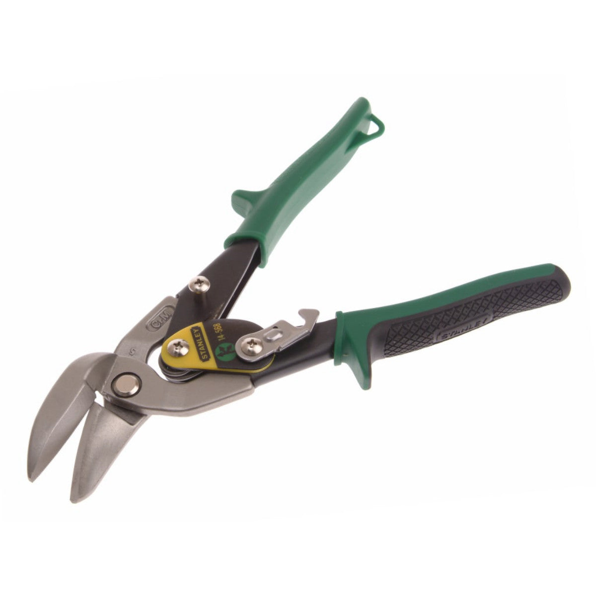 STANLEY Hand Tools Green Offset Aviation Snips Right Cut 250mm (10in) STA214568