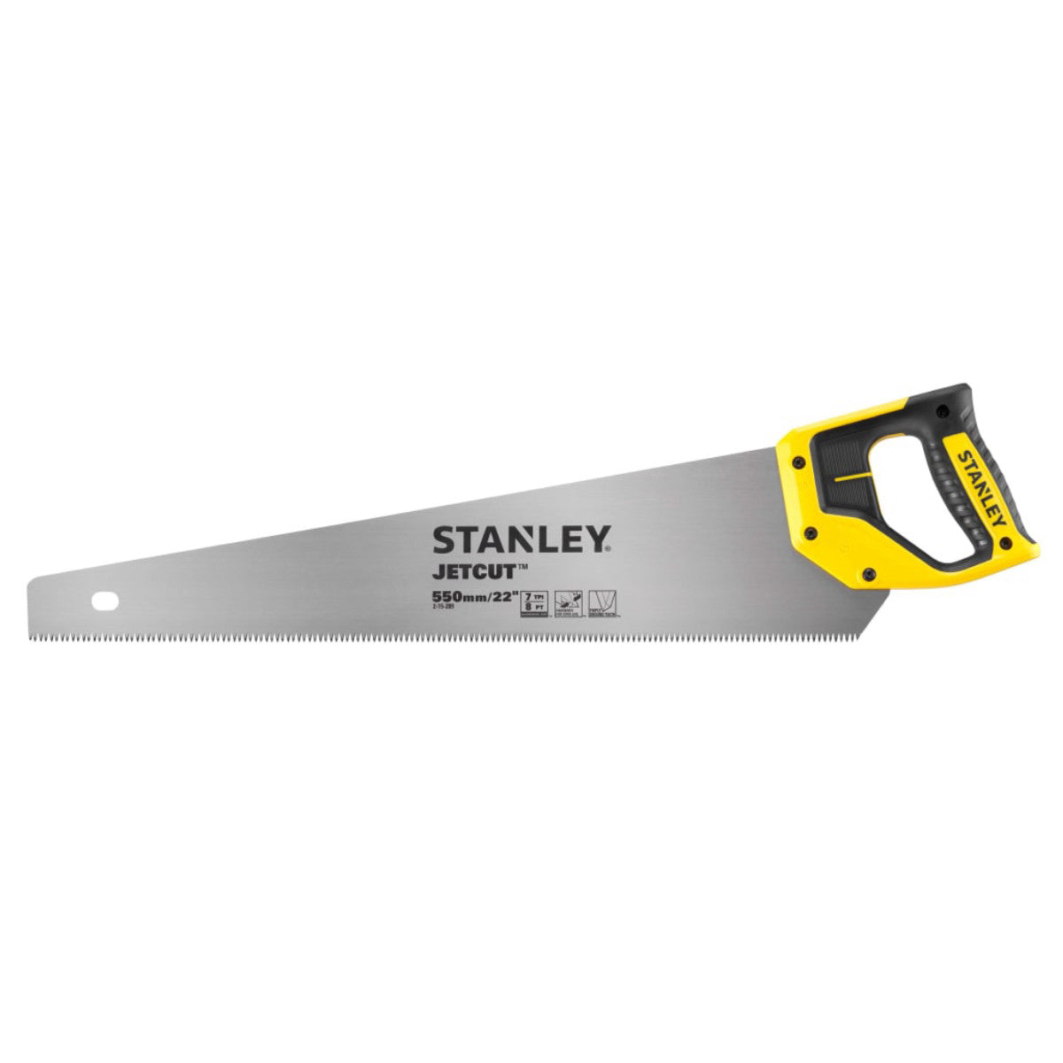 STANLEY Hand Tools Jet Cut Heavy-Duty Handsaw 550mm (22in) 7 TPI STA215289
