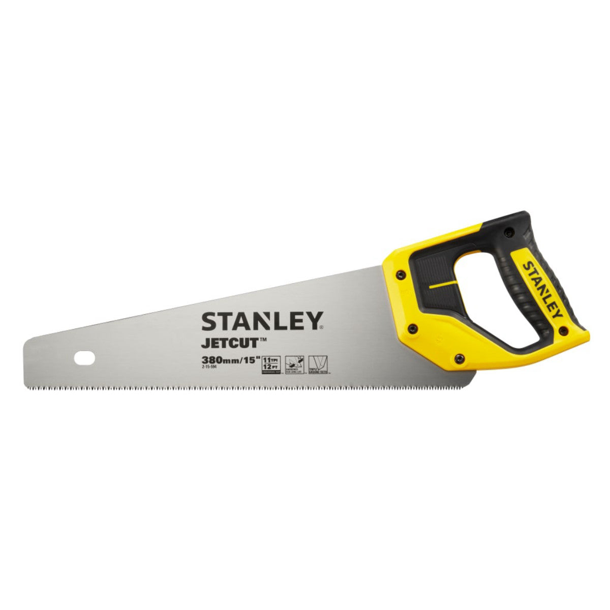 STANLEY Hand Tools Jet Cut Fine Handsaw 380mm (16in) 11 TPI STA215594