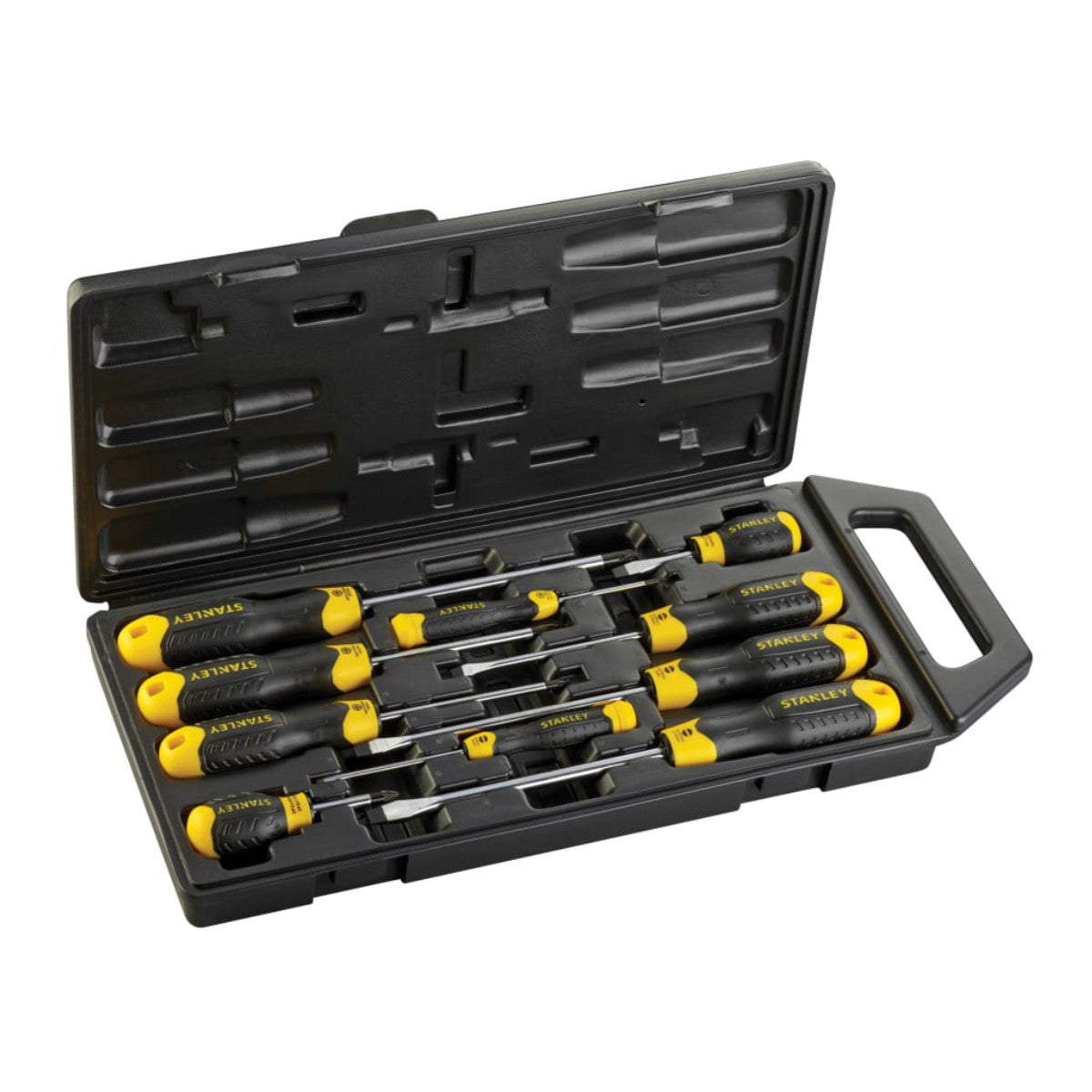 STANLEY Hand Tools Cushion Grip Screwdriver Set, 10 Piece STA265014