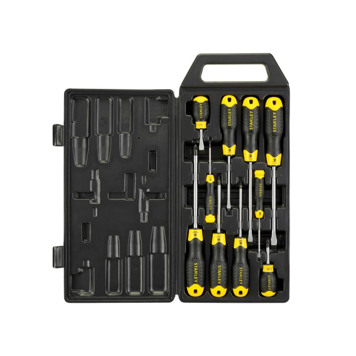STANLEY Hand Tools Cushion Grip Screwdriver Set, 10 Piece STA265014
