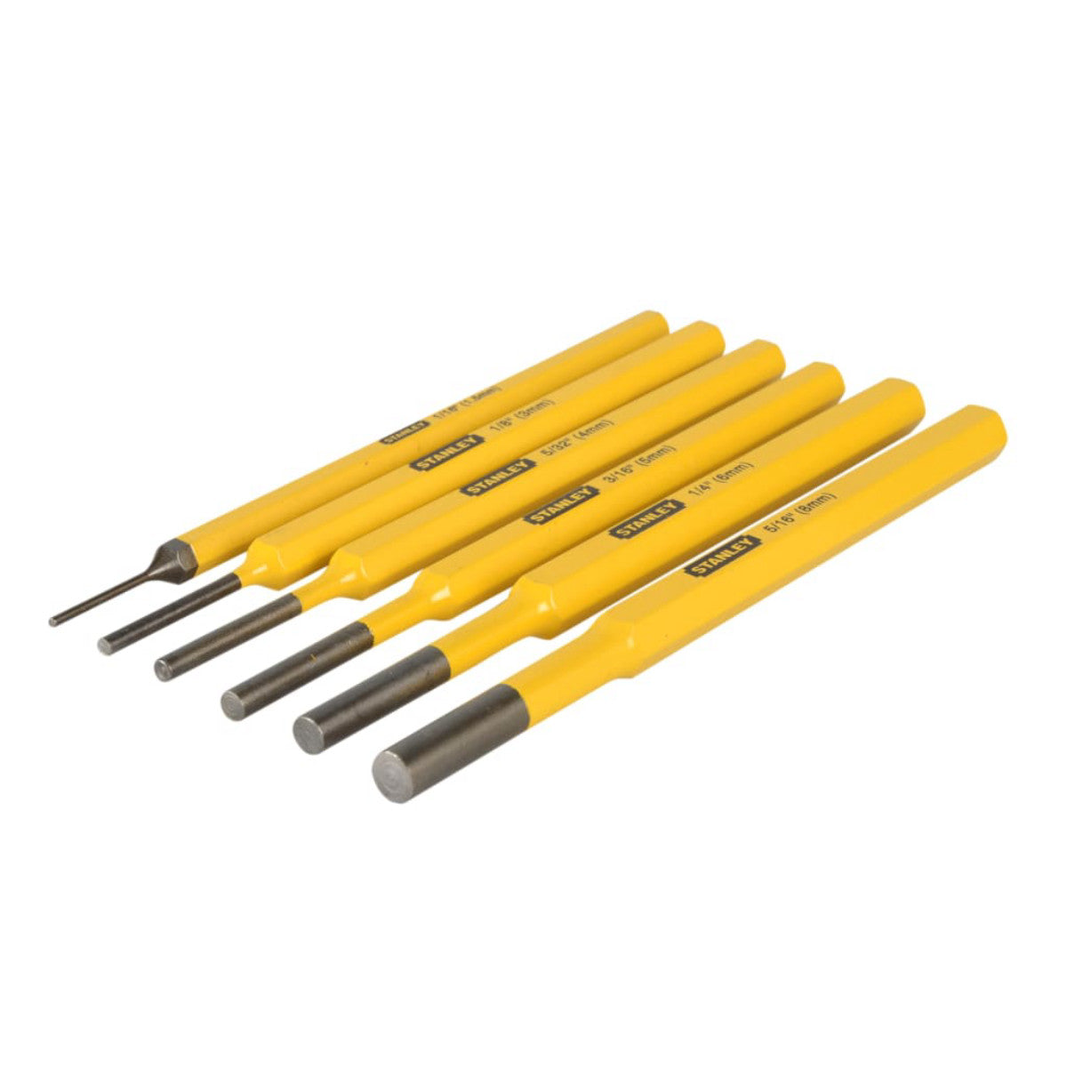 STANLEY Hand Tools Parallel Pin Punch Set, 6 Piece STA418226