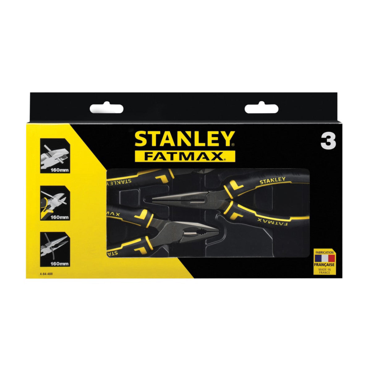 STANLEY Hand Tools FatMax Pliers Set, 3 Piece STA484488