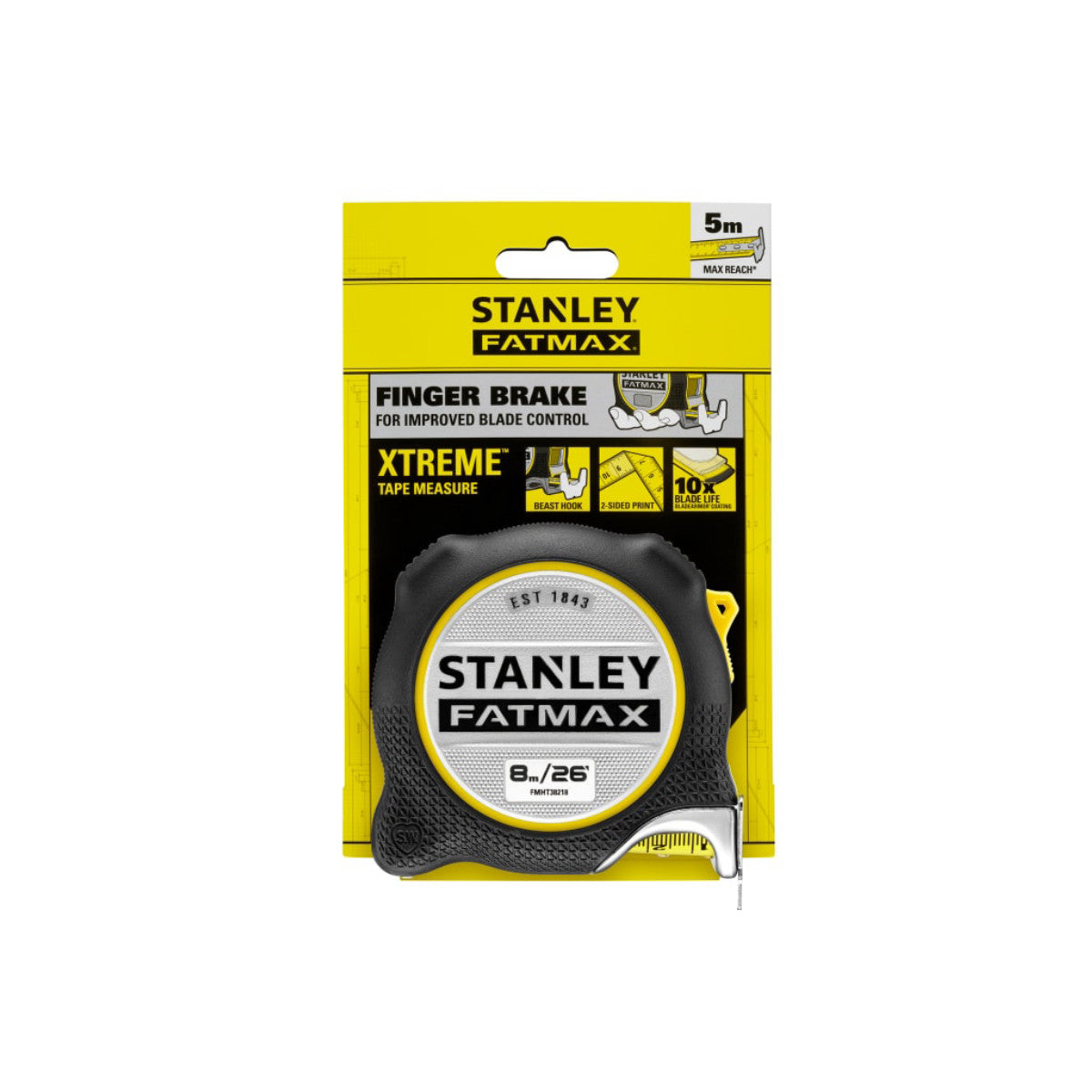 STANLEY Hand Tools FATMAX XTREME Tape Measure 8m/26ft (Width 32mm) STA538218