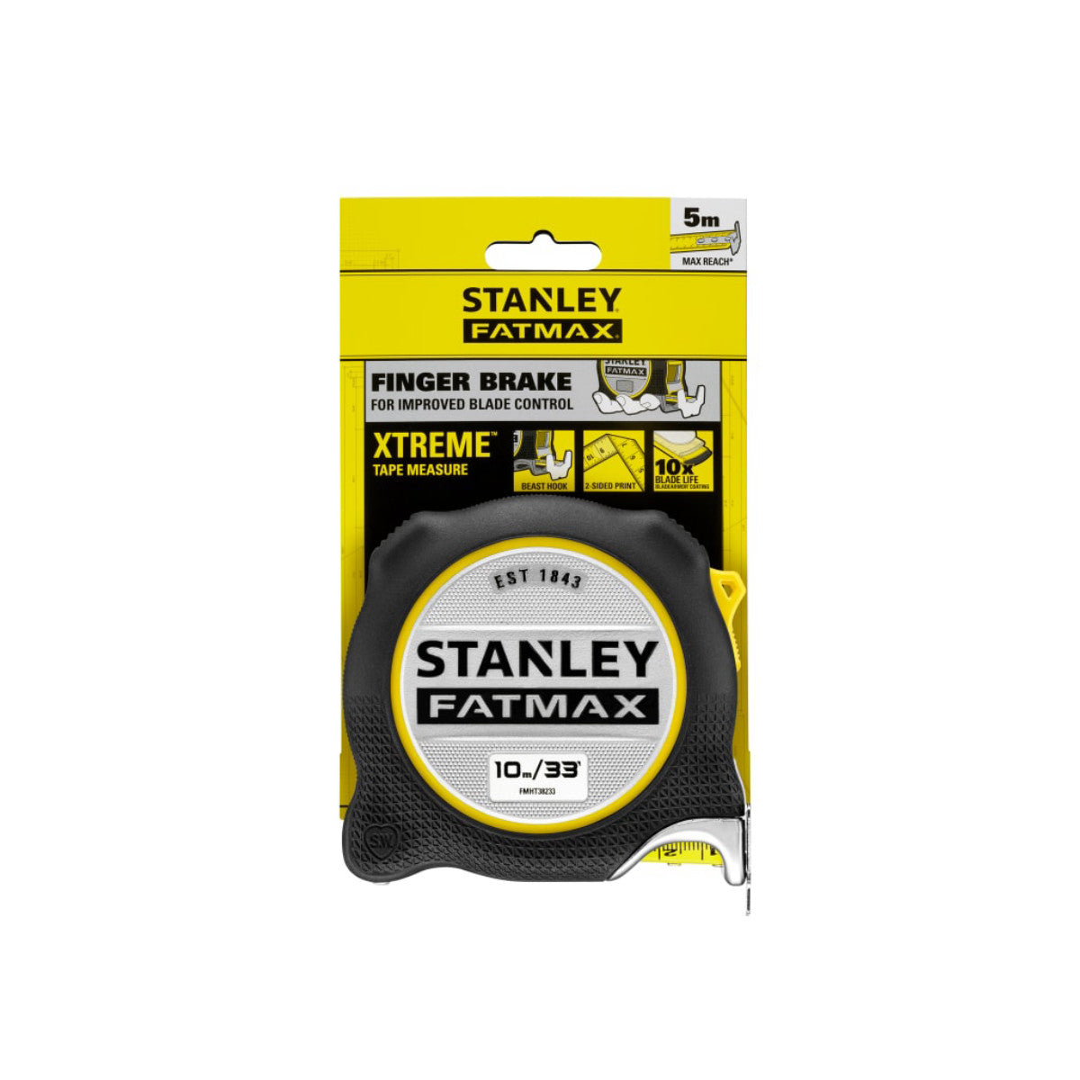 STANLEY Hand Tools FATMAX XTREME Tape Measure 10m/33ft (Width 32mm) STA538233