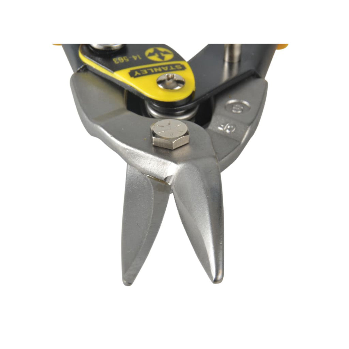 STANLEY Hand Tools Yellow Aviation Snips & Holster Straight Cut 250mm (10in) STA914563
