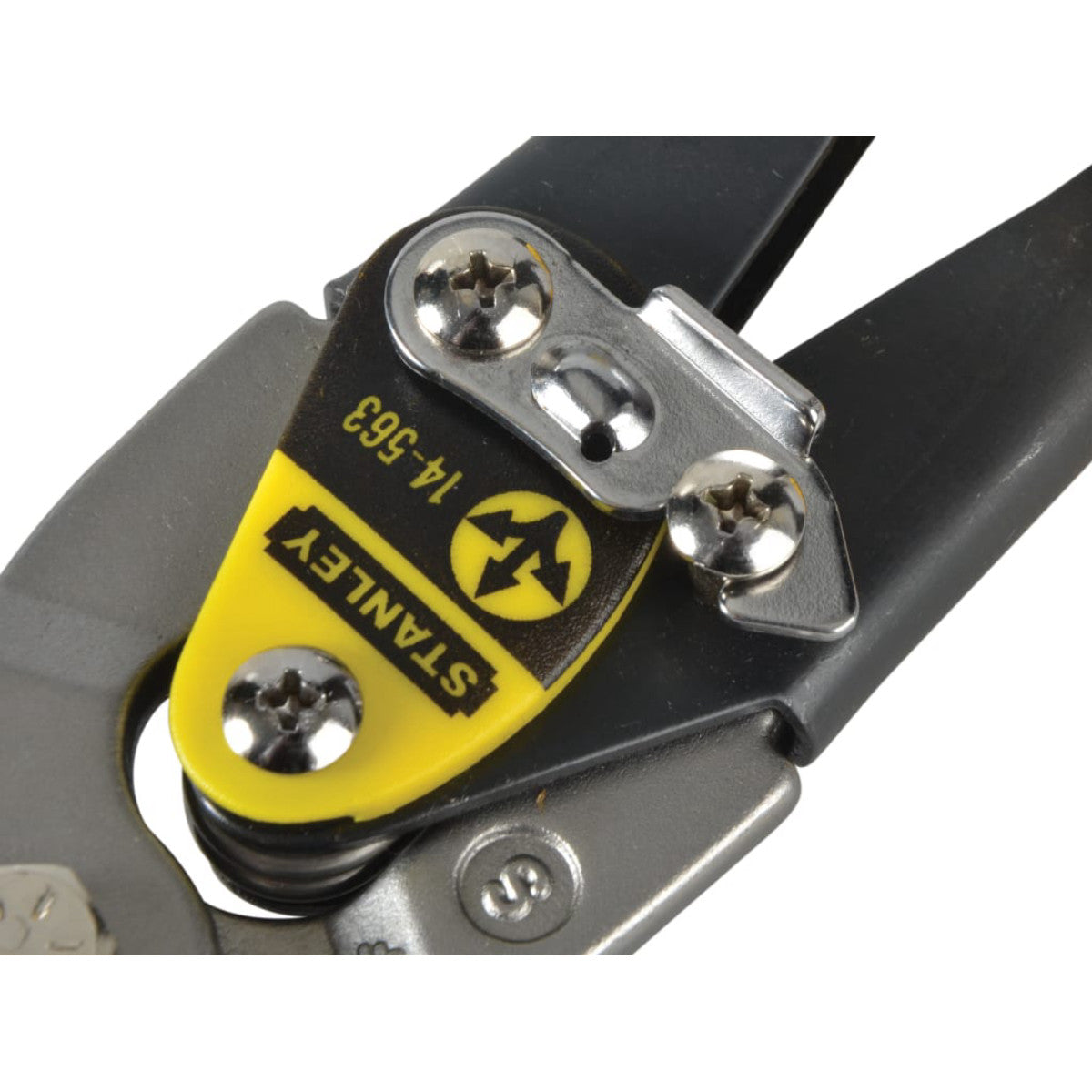 STANLEY Hand Tools Yellow Aviation Snips & Holster Straight Cut 250mm (10in) STA914563