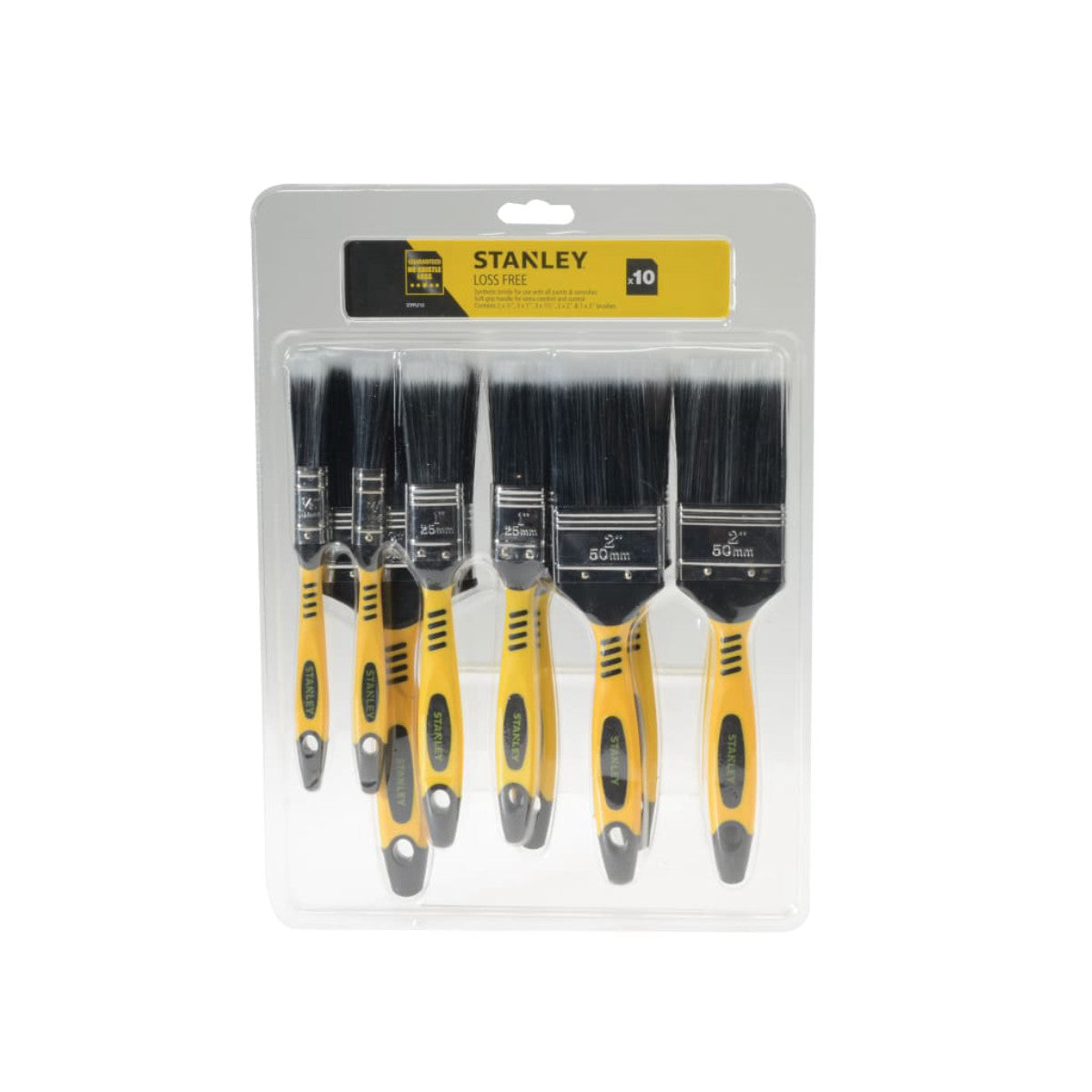 STANLEY Hand Tools No Loss Paint Brush Set x 10 STPPLF10 STASTPPLF10