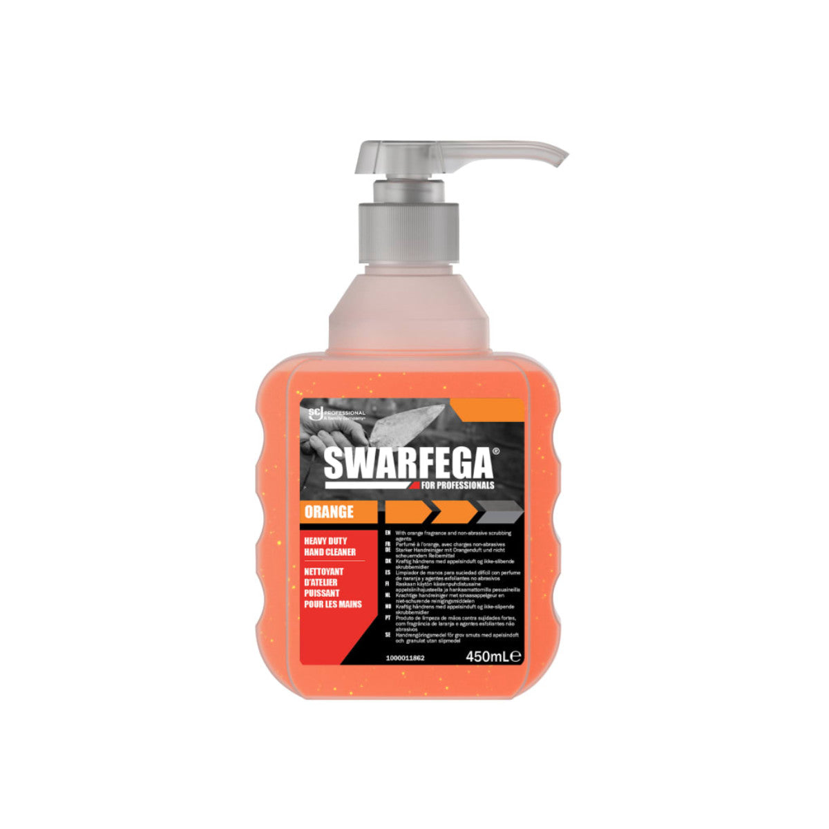 Swarfega Orange Hand Cleaner Pump Top Bottle 450ml SWASOR450PP