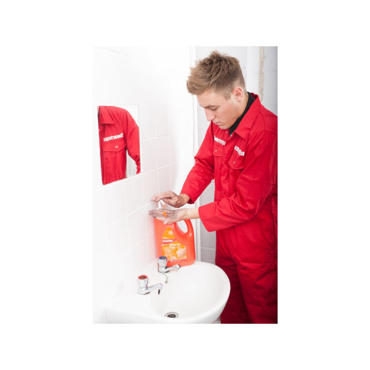 Swarfega Orange Hand Cleaner Pump Top Bottle 4 litre SWASOR4LMP