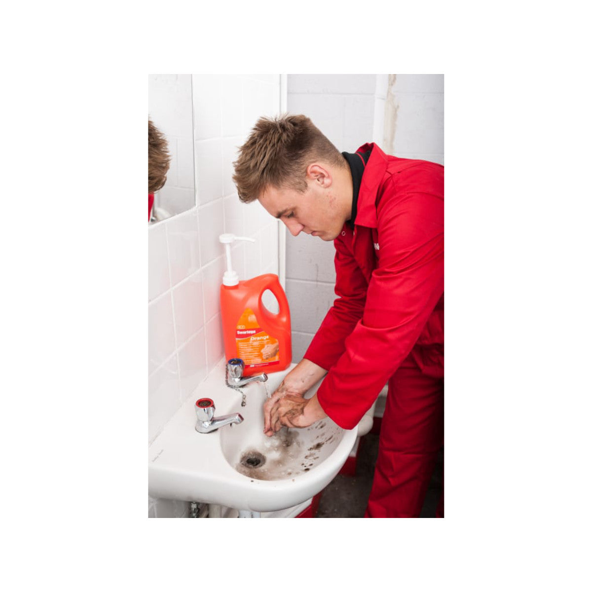 Swarfega Orange Hand Cleaner Pump Top Bottle 4 litre SWASOR4LMP