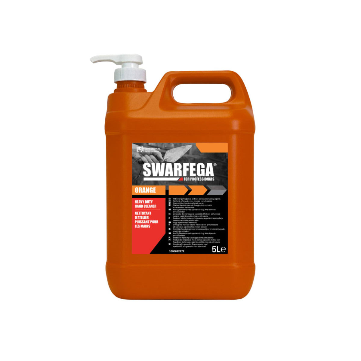 Swarfega Orange Hand Cleaner Pump Bottle 5 litre SWASOR5LMP