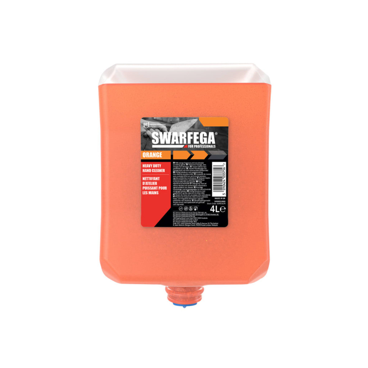 Swarfega Orange Hand Cleaner Cartridge 4 litre SWASORC4L