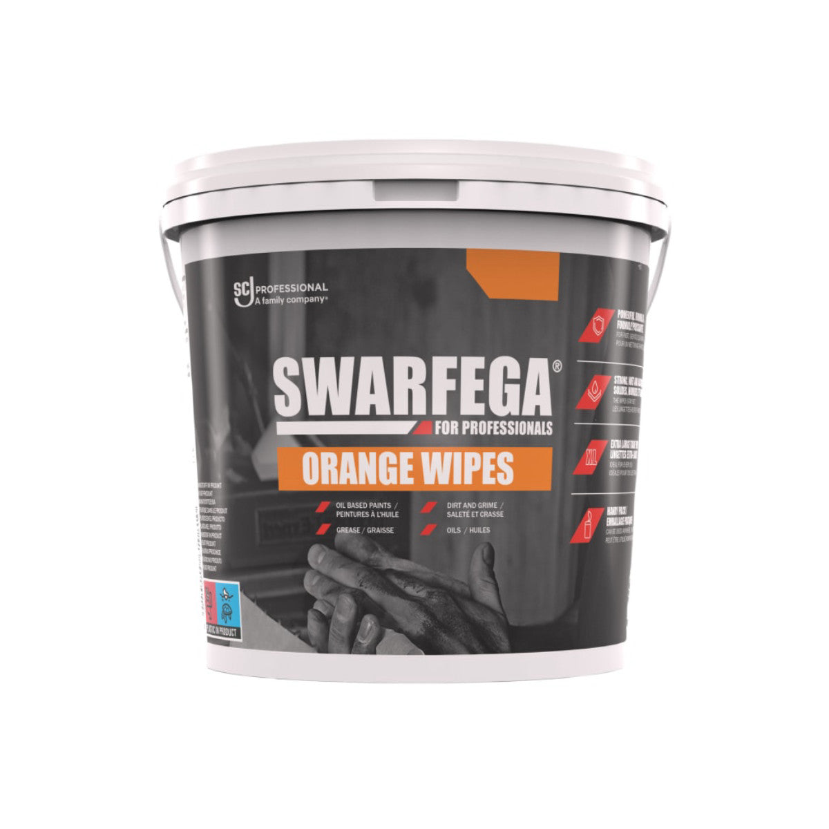 Swarfega Orange Wipes (Tub 150) SWASRB150W